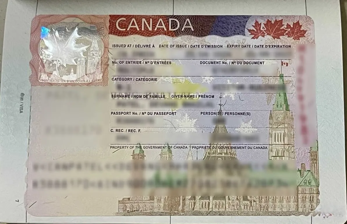 Canada Visitor Visa Sample